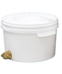 Honungskärl av plast, rymd 45 kg, 30 liter Med kran (Låg)
